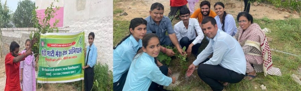 छिपोलाई बालाजी मंदिर परिसर में पौधारोपण कर दिया पर्यावरण संरक्षण का संदेश