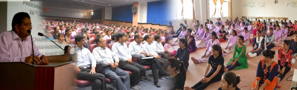 जैन विश्वभारती संस्थान के आचार्य कालू कन्या महाविद्यालय में तीन दिवसीय आमुखीकरण एवं प्रेक्षाध्यान शिविर का आयोजन