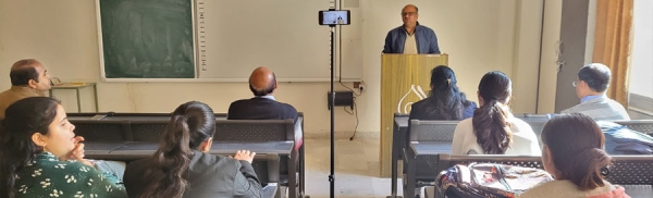‘भारतीय ज्ञान-परम्परा में ज्ञान और विज्ञान’ विषयक व्याख्यान आयोजित