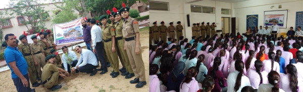 जैन विश्वभारती संस्थान के आचार्य कालू कन्या महाविद्यालय में एन.सी.सी. कैडेट्स एवं समस्त छात्राओं द्वारा कारगिल विजय दिवस मनाया गया।