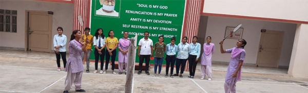 आचार्य कालू कन्या महाविद्यालय में बैडमिंटन प्रतियोगिता का आयोजन